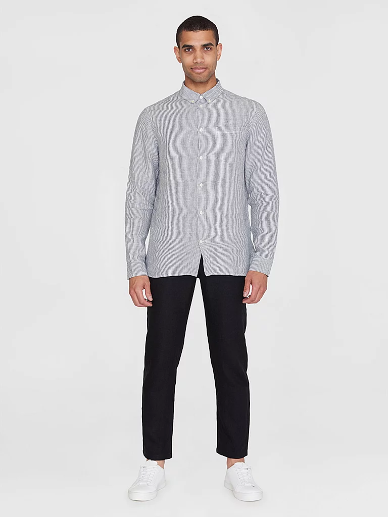 Knowledge Cotton Apparel Leinenhemd Weiss | L-image